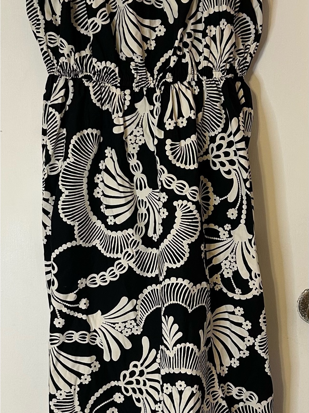 Banana Republic Black and White Maxi Dress